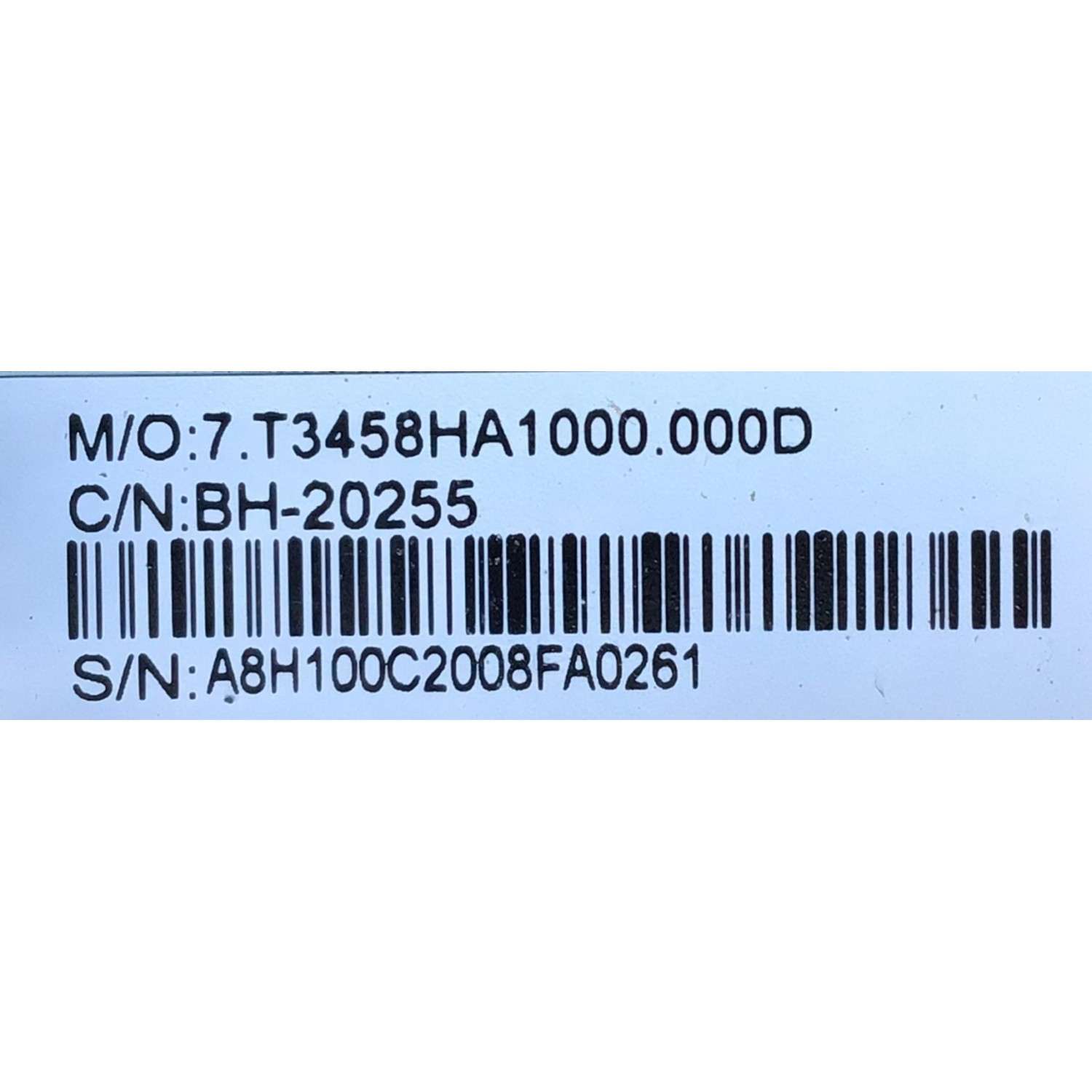 MAIN PARA TV FURRION / NUMERO DE PARTE FDUP65CBR / BH-20255 / CV3458H-A / A8H100C / MODELO FDUP65CBR - Imagen 3